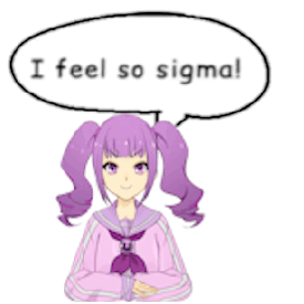 Purple Hair Girl I Feel So Sigma GIF