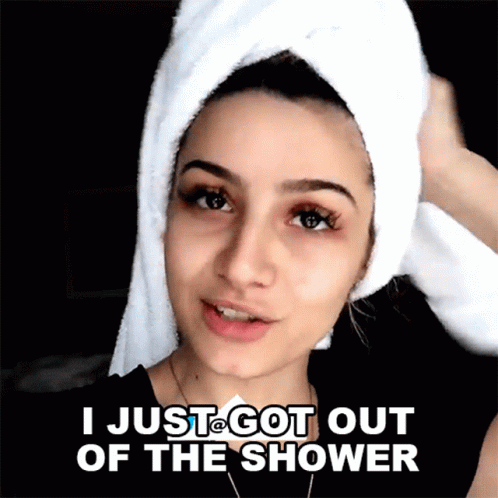 Purple Hair Girl Showering Me Frfr