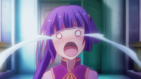 Purple Haired Girl Crying