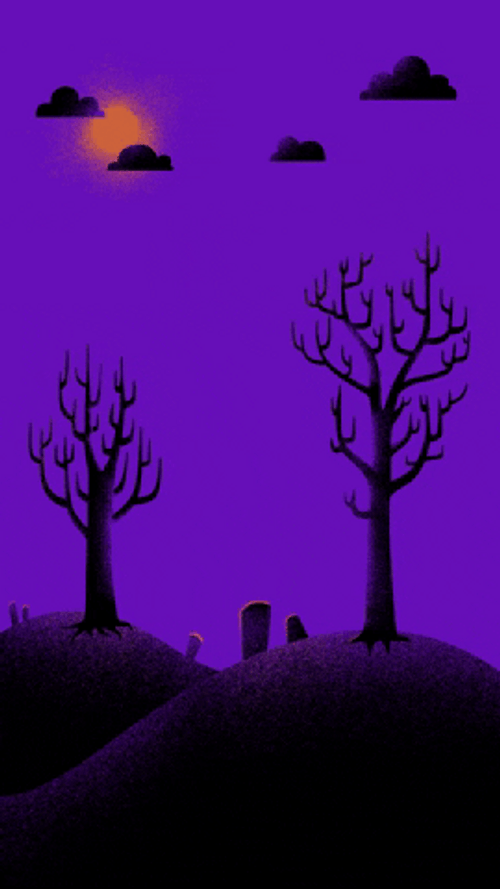 Purple Halloween Aesthetic Background GIF