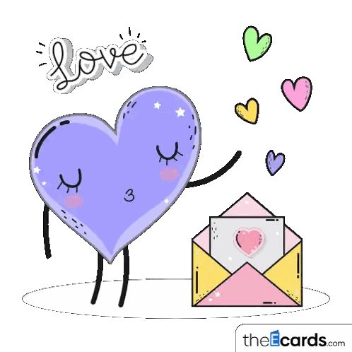 Purple Heart Holding Envelope