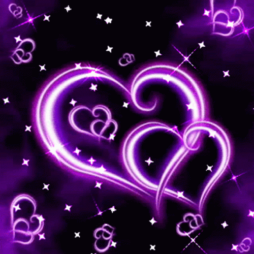 Purple Heart Love Emoji GIF