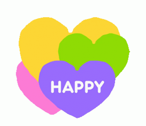 Purple Heart Saying Happy