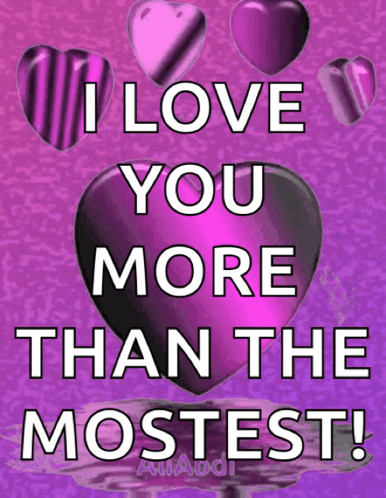 Purple Heart Saying I Love You More