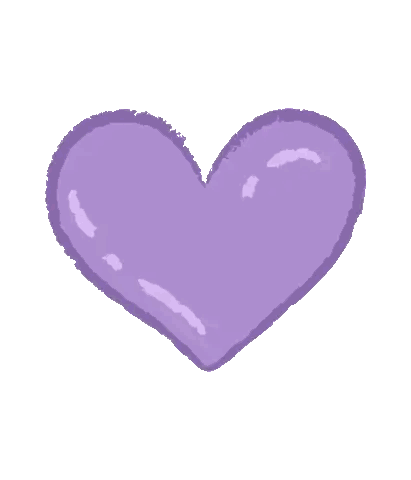 Purple Heart with Blue Stars