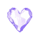 Purple Heart with Pink Center