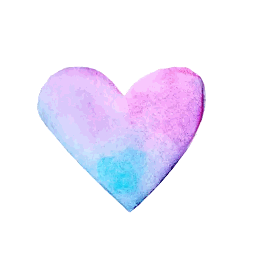 Purple Heart with Spots