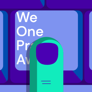 Purple Keyboard With We One Pr Av GIF