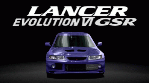 Purple Lancer Evolution VI GSR GIF