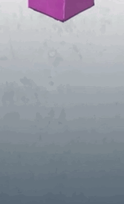 Purple Lego Block Floating