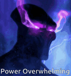 Purple Lightning Bolt From Person's Head