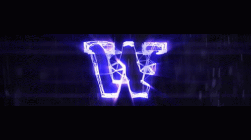 Purple Lightning Bolt on Dark Background