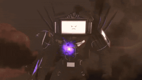 purple lightning strikes in the dark sky