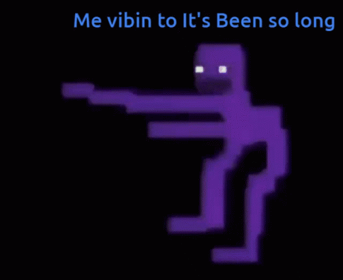 Purple Man Vibin to Its Been So Long