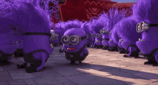 Purple Minion Gif GIF