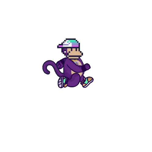 Purple Monkey in Purple Hat