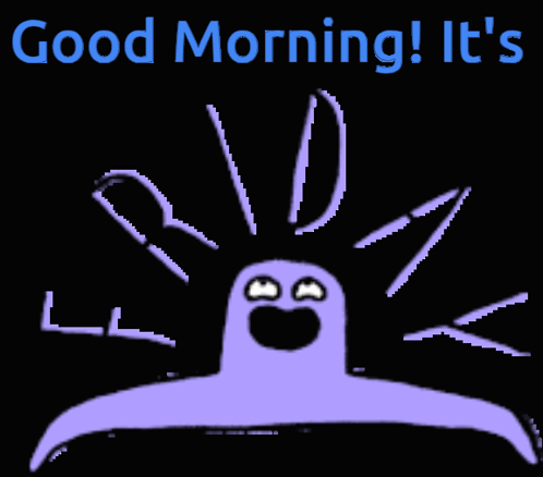 Purple Monster Good Morning It's GIF