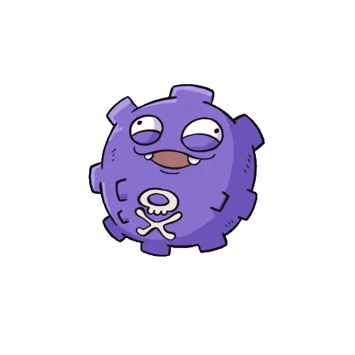 Purple Monster Surrounded By Clouds