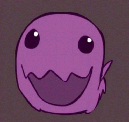 Purple Monster With Big Smile