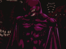 Purple Monster With Clock GIF