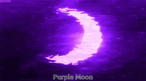 Purple Moon Saying Purple Moon GIF