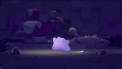 Purple Object Floating in Video Game