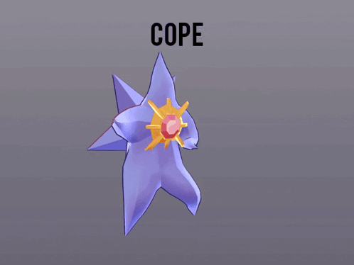 Purple Object Saying Cope