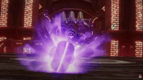 Purple Object With Purple Glow
