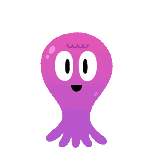 Purple Octopus Holding Red Heart
