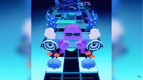 Purple Octopus Playing Video Game -67%