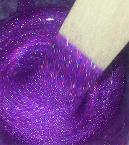 Purple Paint With Glitters GIF