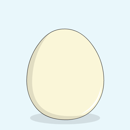 Purple Penguin Coming Out of Egg