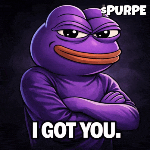 Purple Pepe Frog I Got You