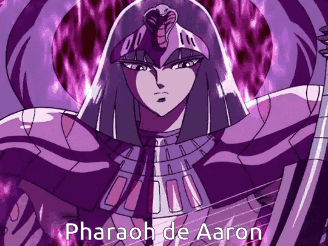 Purple Pharaoh De Aaron Cartoon Character