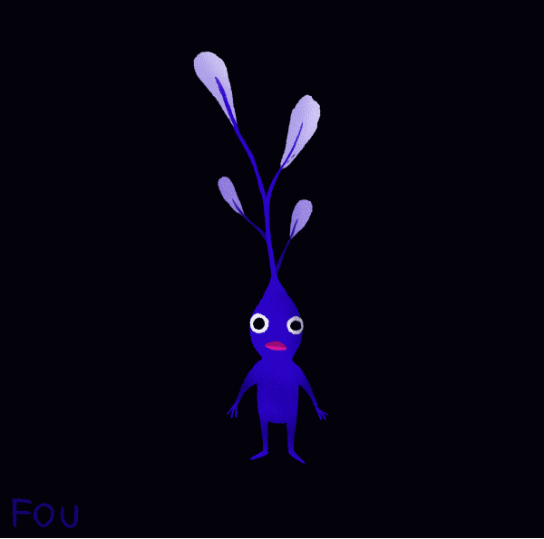 Purple Pikmin Head Swirling GIF