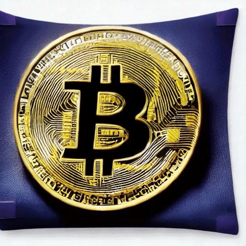 Purple Pillow With Gold Coin Letter B