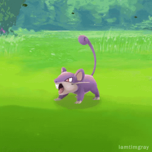 Purple Pokemon Surrounded By Red And White Balls GIF