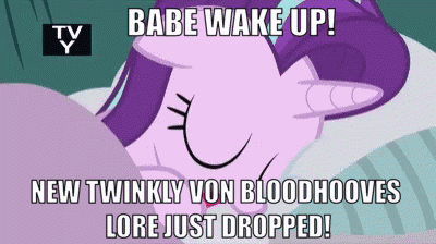 Purple Pony Babe Wake Up New Twinky Von Bloodhooves Lore Just Dropped