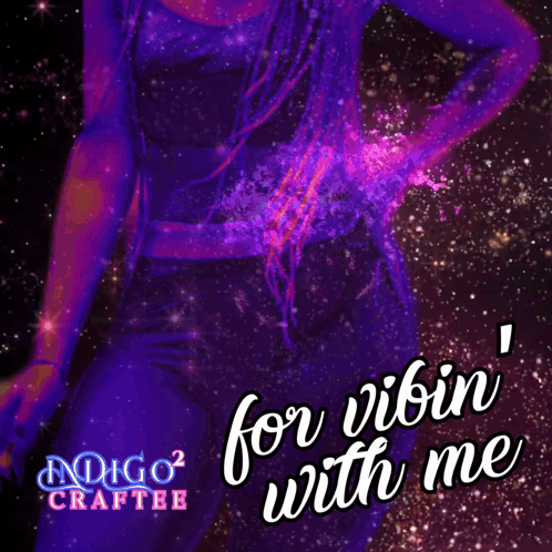 Purple Poster Thank You for Vibin With Me