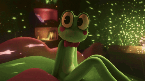 Purple Rabbit and Green Frog Talking