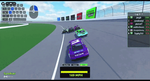 Purple Race Car Saying 169 MPH