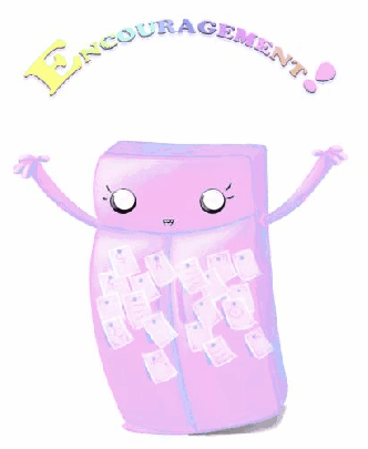 Purple Refrigerator Encouragement GIF