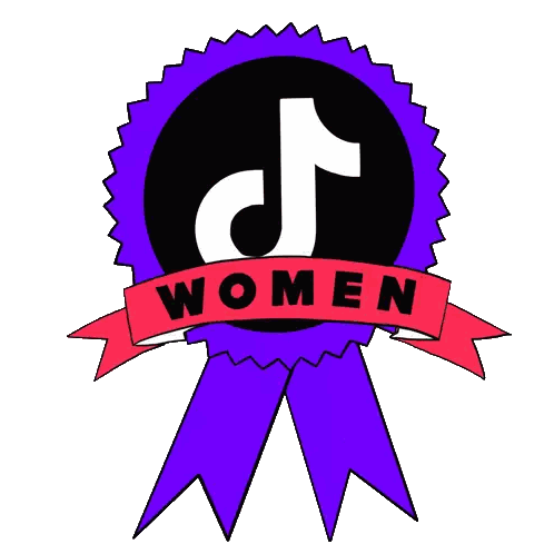 Purple Ribbon With TikTok Women Logo