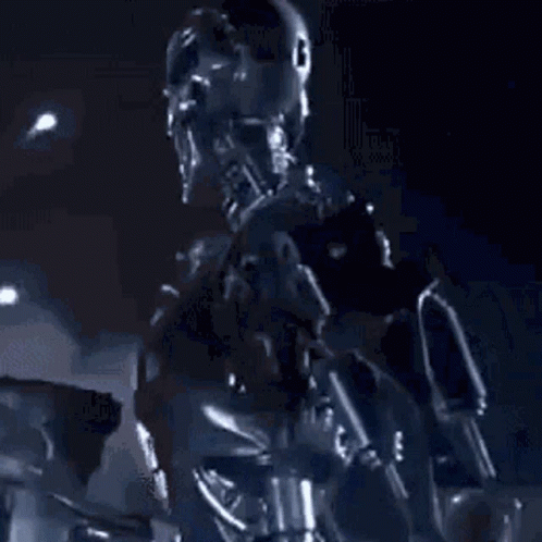 Purple Robot Saying Sir This Is Wendy's GIF
