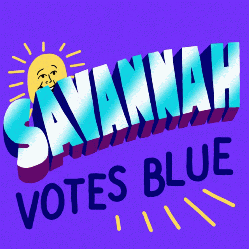 Purple Savannah Votes Blue