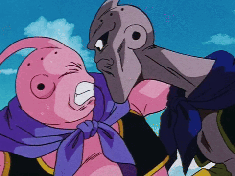 Purple Scarf Character Punched By Another