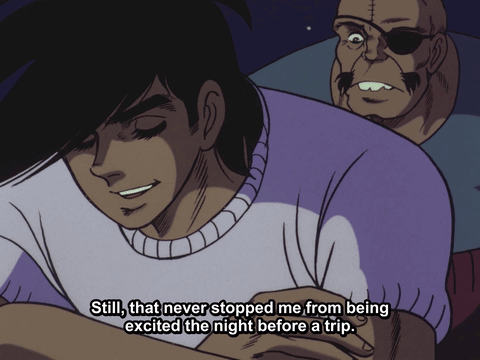 Purple Shirt Says Never Stopped Me Excited Night Before Trip GIF