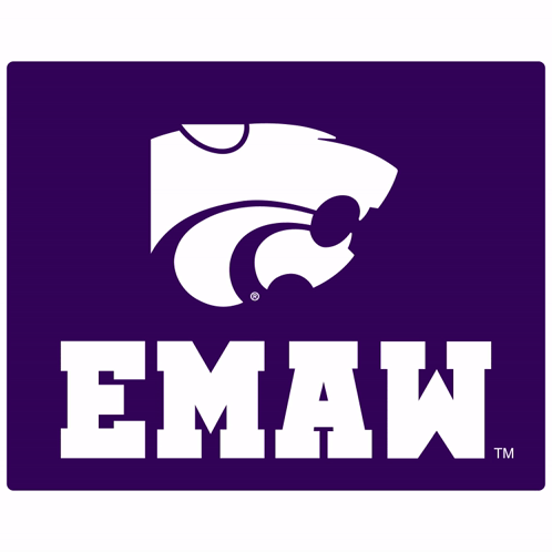 Purple Sign With Word Emaw and Tiger