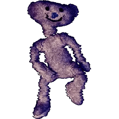 Purple Smiling Teddy Bear