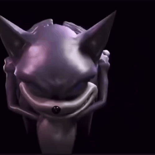 Purple Sonic the Hedgehog With Blue Eyes